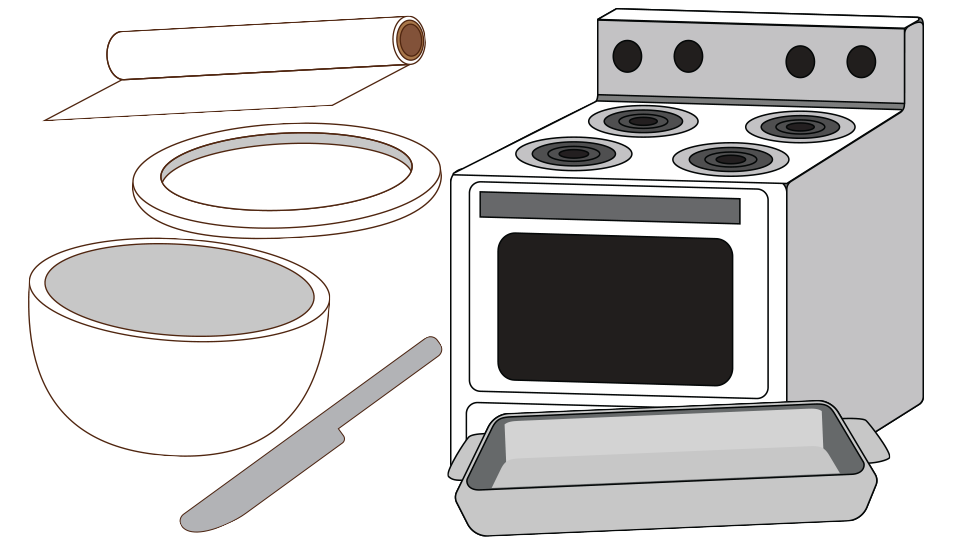 knife and cutting board