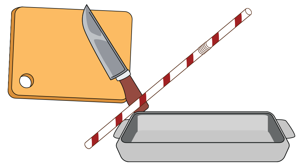 knife and cutting board