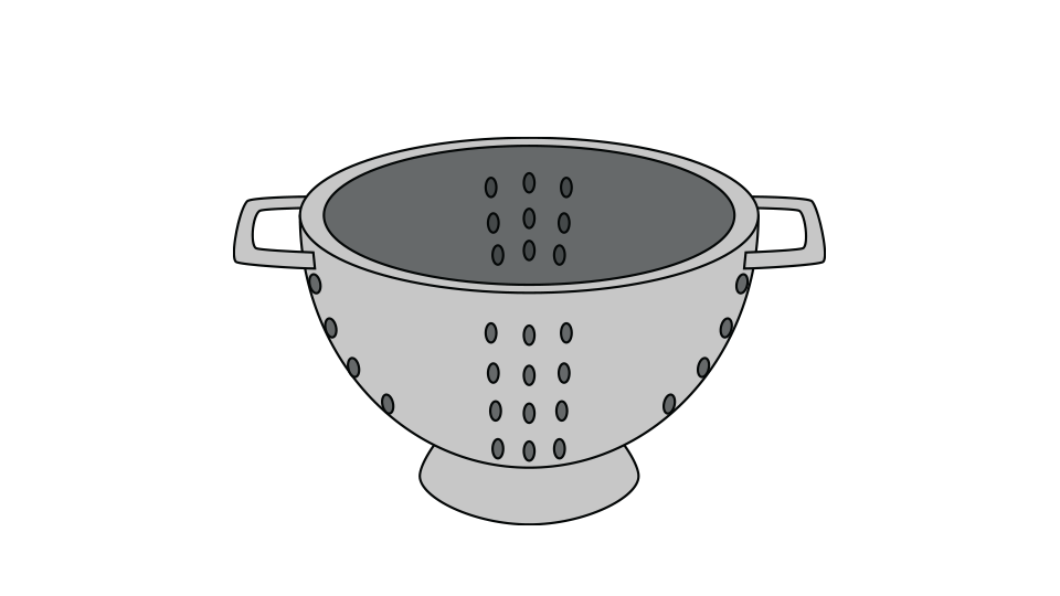 knife and cutting board