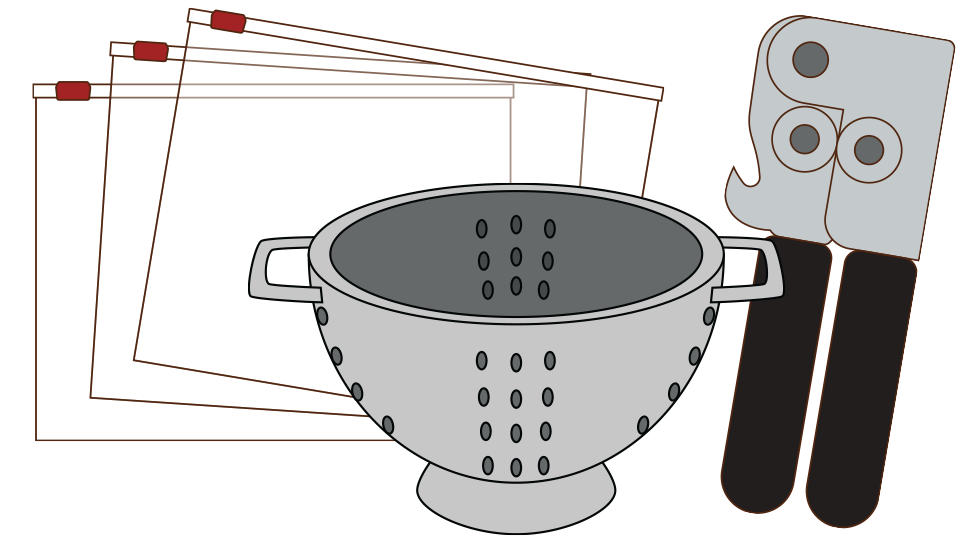 knife and cutting board