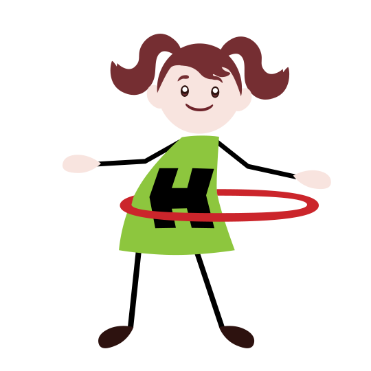 hula hoop girl icon